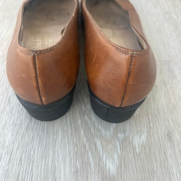 Vintage Salvator Ferragamo Petite/Jr leather Shoes Wmn 2.5-3 Youth 1-1.5 luxury - Picture 2 of 7